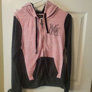 Pink and Black Hoodie with MM Logo